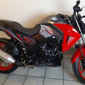 moto sym rouge noire